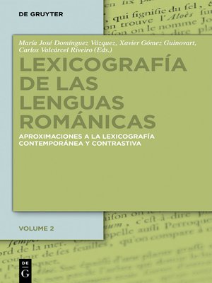 cover image of Lexicografía de las lenguas románicas